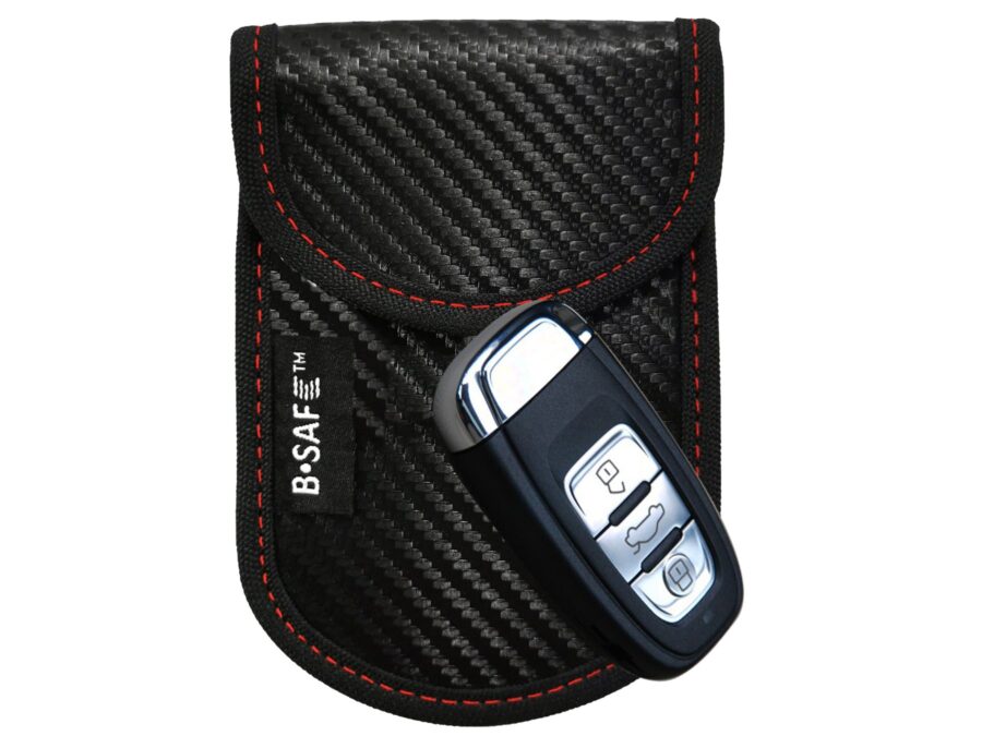 Kluczyk keyless w kieszeni blokującej etui B-SAFE